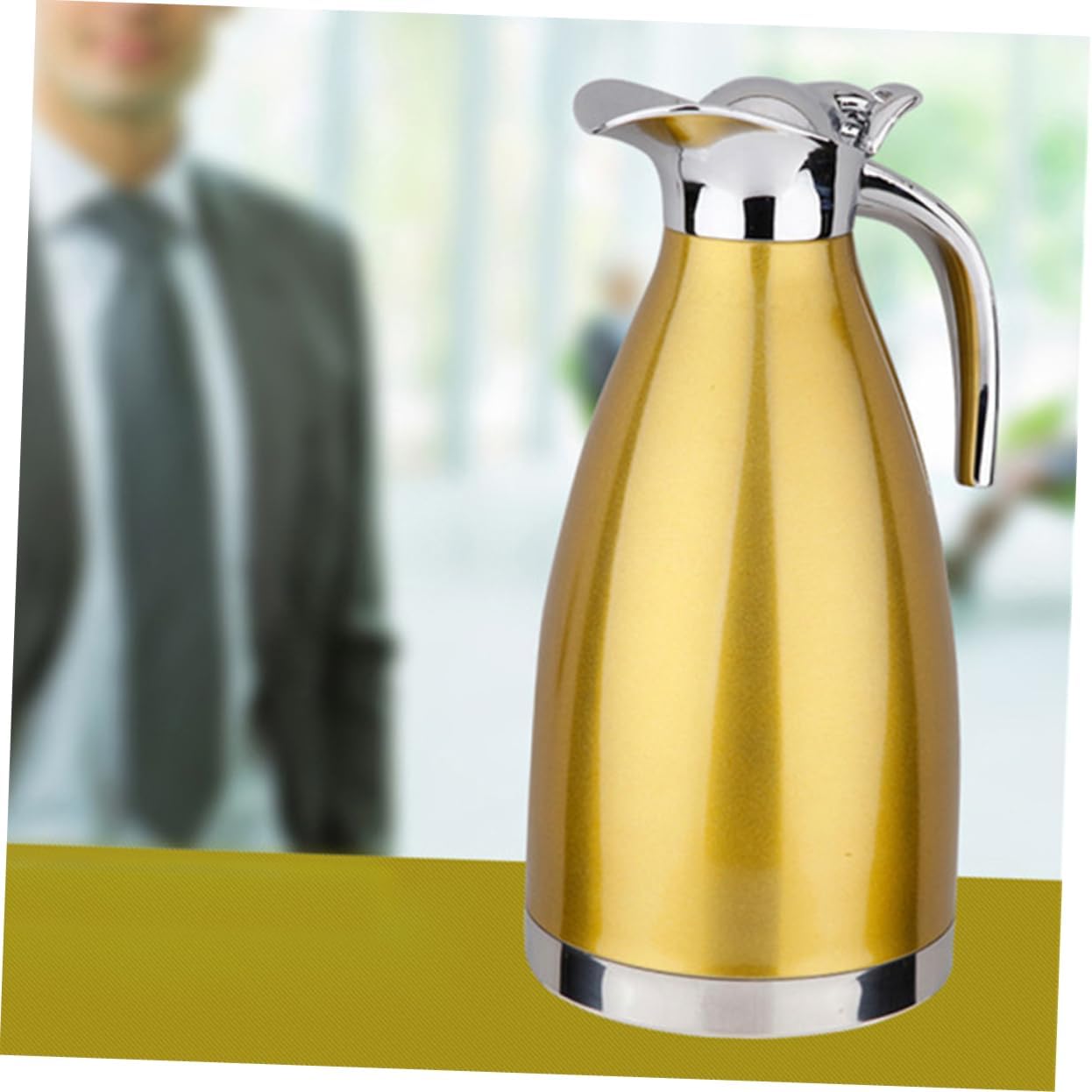 Flask Kettle Temperature Control Kettle Thermometer Stainless Steel Vacuum Insulated Pot Safe for Family