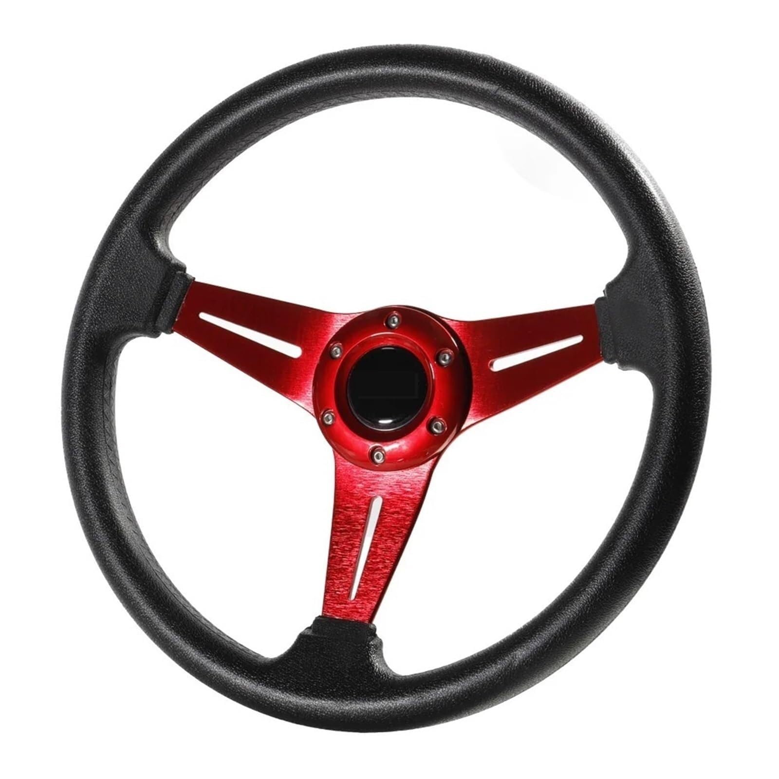 Sportlenkrad Car Racing Steeri 350 mm/14 Zoll Sport Aluminium + PU Drift Simulation Rennspiel(Blue)