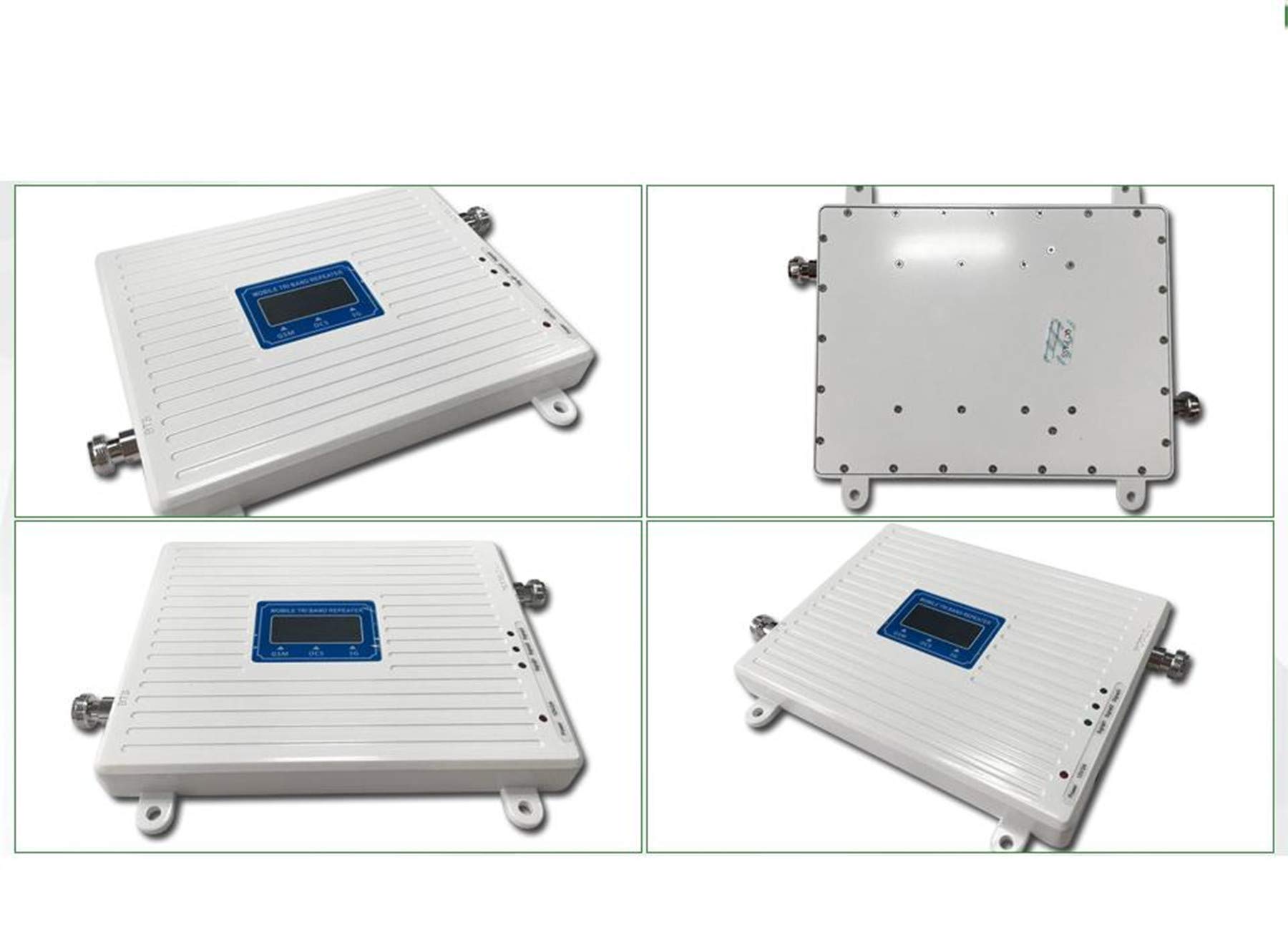EMEBAY - Amplificadores de Señal Móvil Tri-Banda Repetidor 2G 900MHz 2100MHz 1800MHz gsm LTE para Obtenga Llamadas Señal 3G y 4G en Su Casa/Oficina(900/2100/1800/MHz)