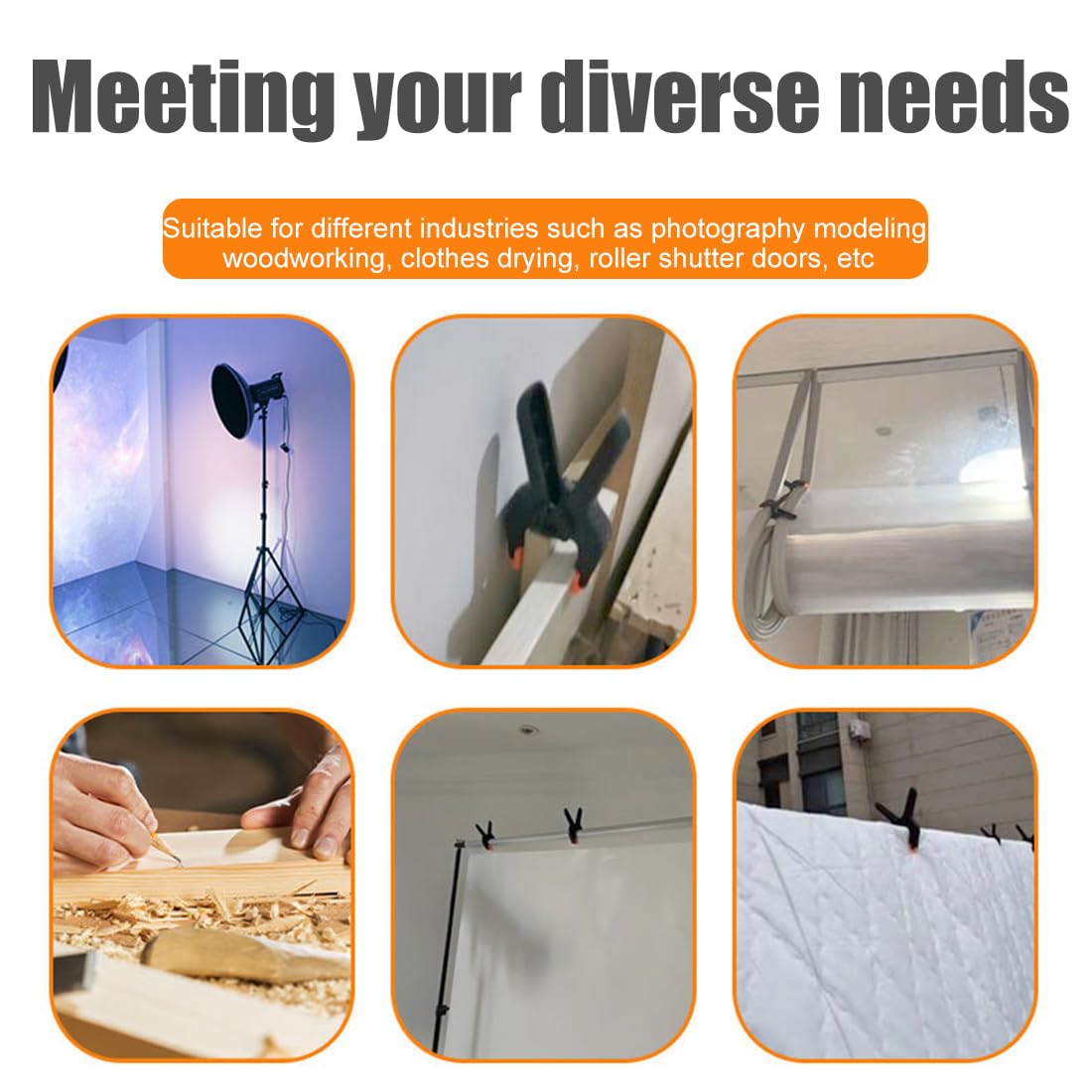 Morsetti A Molla 4 Pezzi - Per Falegnameria, Fai Da Te E Progetti Artigianali - Foto 8