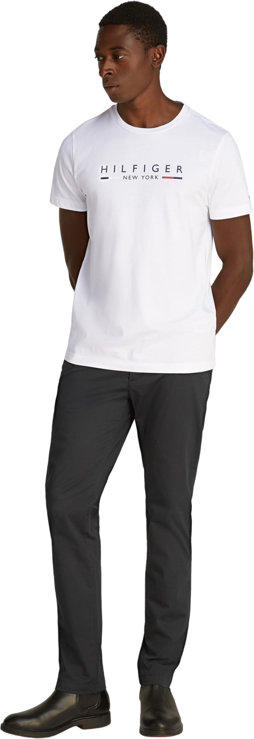 Tommy Hilfiger Hilfiger New York Tee Mw0mw29372 Magliette a Maniche Corte Uomo (Pacco da 1)