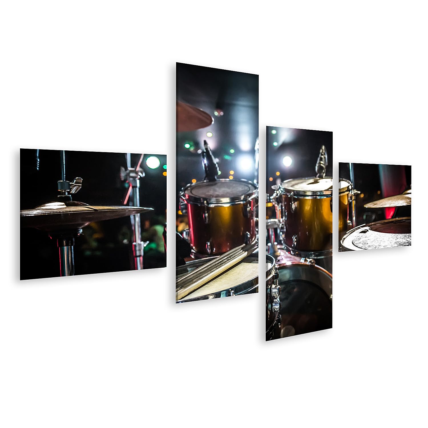 islandburner Prime Bild auf Leinwand Schlagzeug Konzert Sticks Bühne Lichter Musikaufnahme Bilder Wandbilder Poster