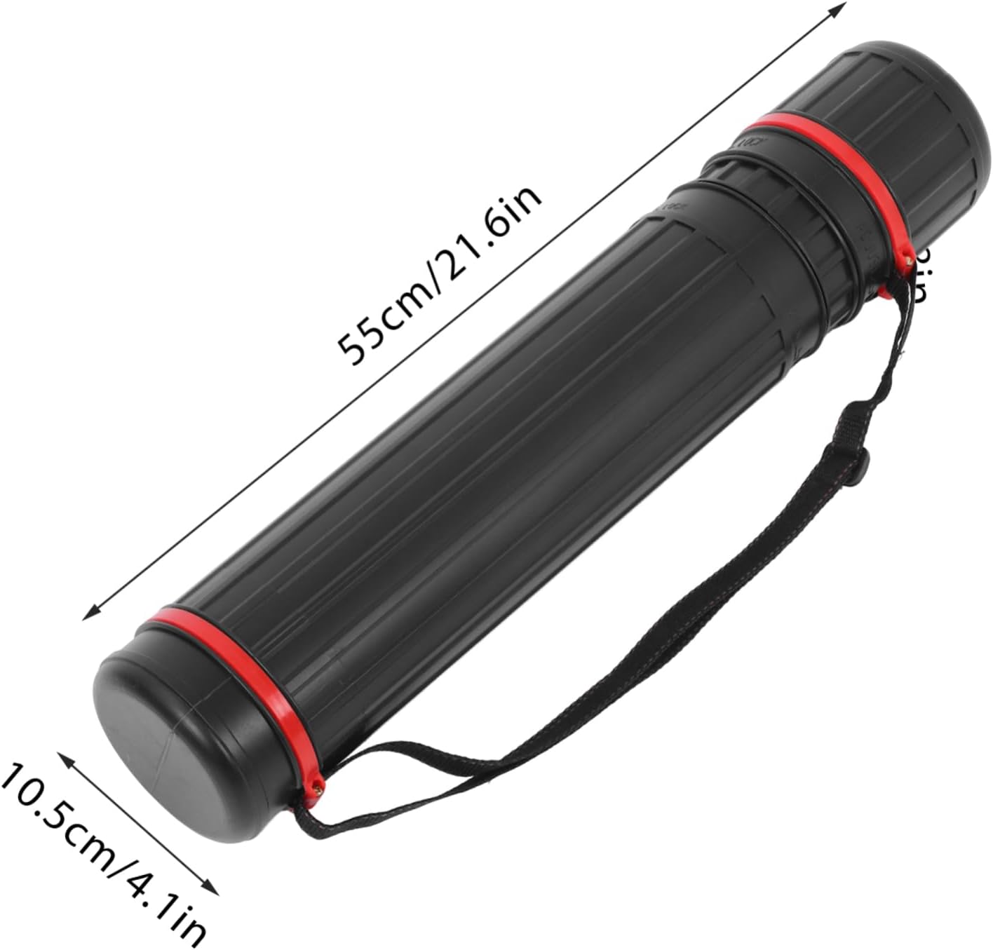 Extendable Poster Tube Plastic Drawing Storage with Carrying Strap