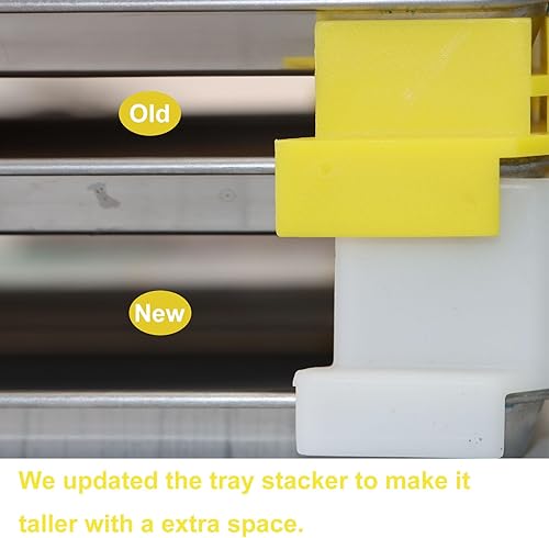 Miniatura 4 de PIAOLGYI Apilador de bandejas altas de 12 piezas para secadora de congelación derecha de cosecha, accesorios compatibles con bandejas de cosecha