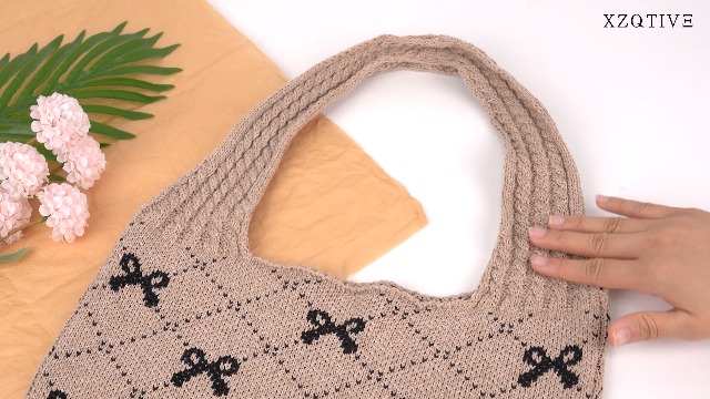 Bolso tote tejido para mujer para playa y verano miniatura 7