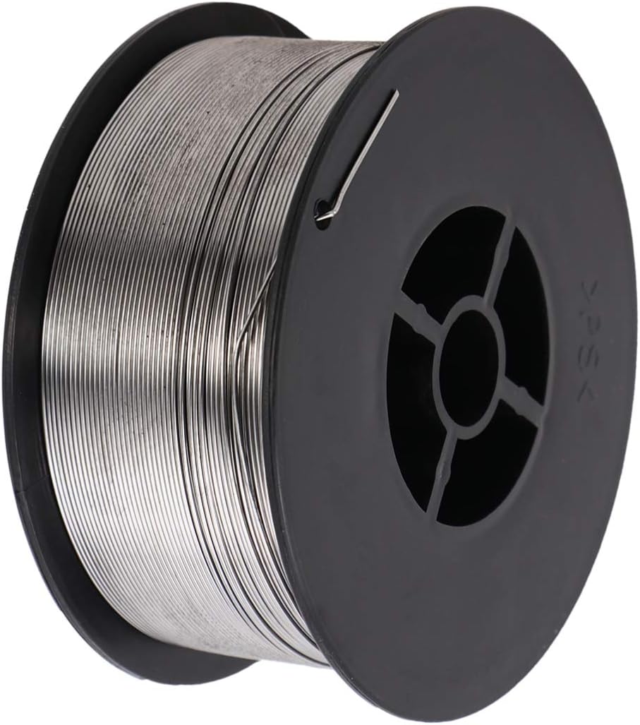 Balacoo 1 Pc Gasless Flux Cored Mig Welding Wire 0.8mm 1kg Stainless Steel Welding Wire Spool