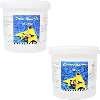 Hexeal Pool pH Adjuster Kit, 5kg of pH Plus and 7kg of pH Minus - One Bucket to Increase pH and One Bucket to Decrease pH Suitable for all Swimming Pools, Hot Tubs and Spas