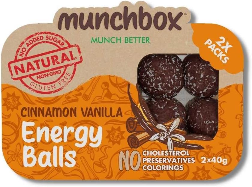 Munchbox Energy Balls Cinnamon & Vanilla (Pack of 1)