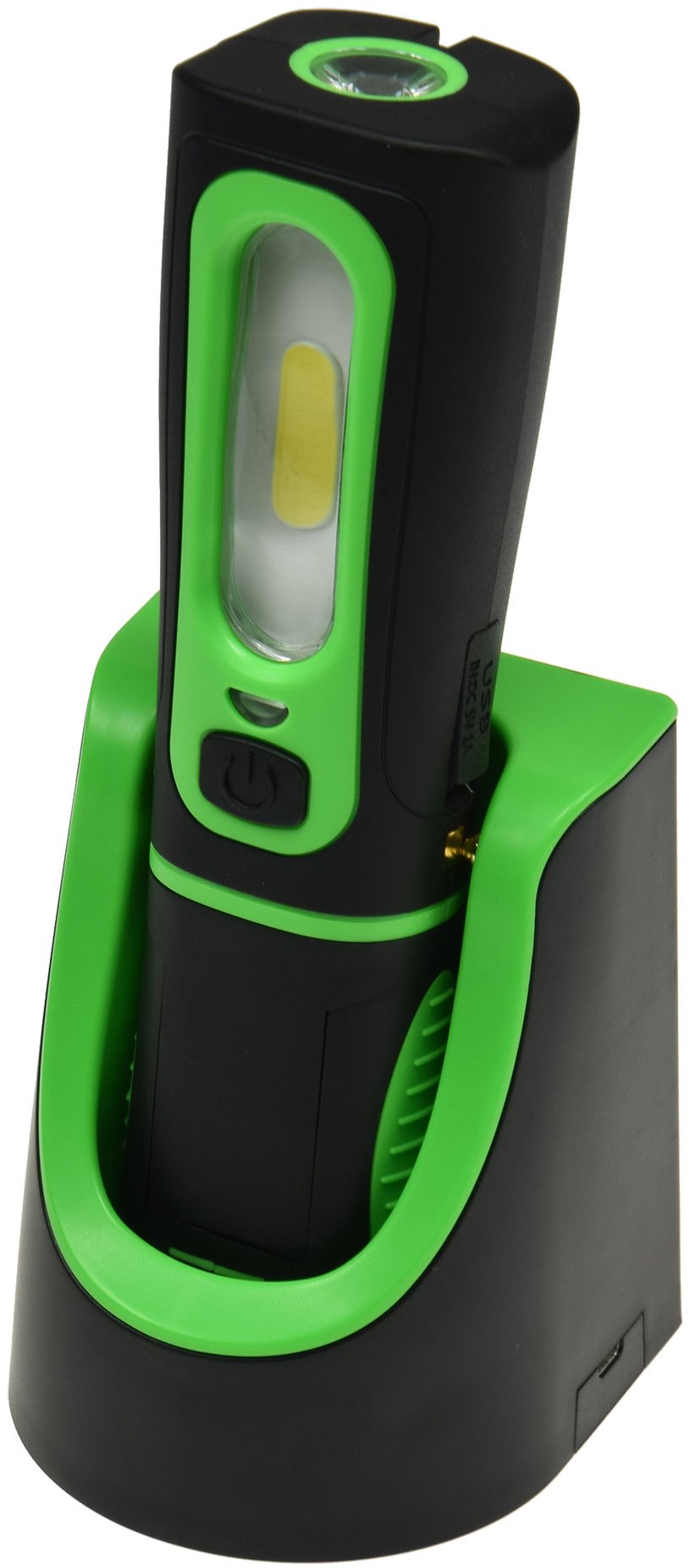 ChiliTec Lampe LED IP44 avec batterie et station de charge flexible rotative 2 chargeurs avec station de charge I Support magnétique