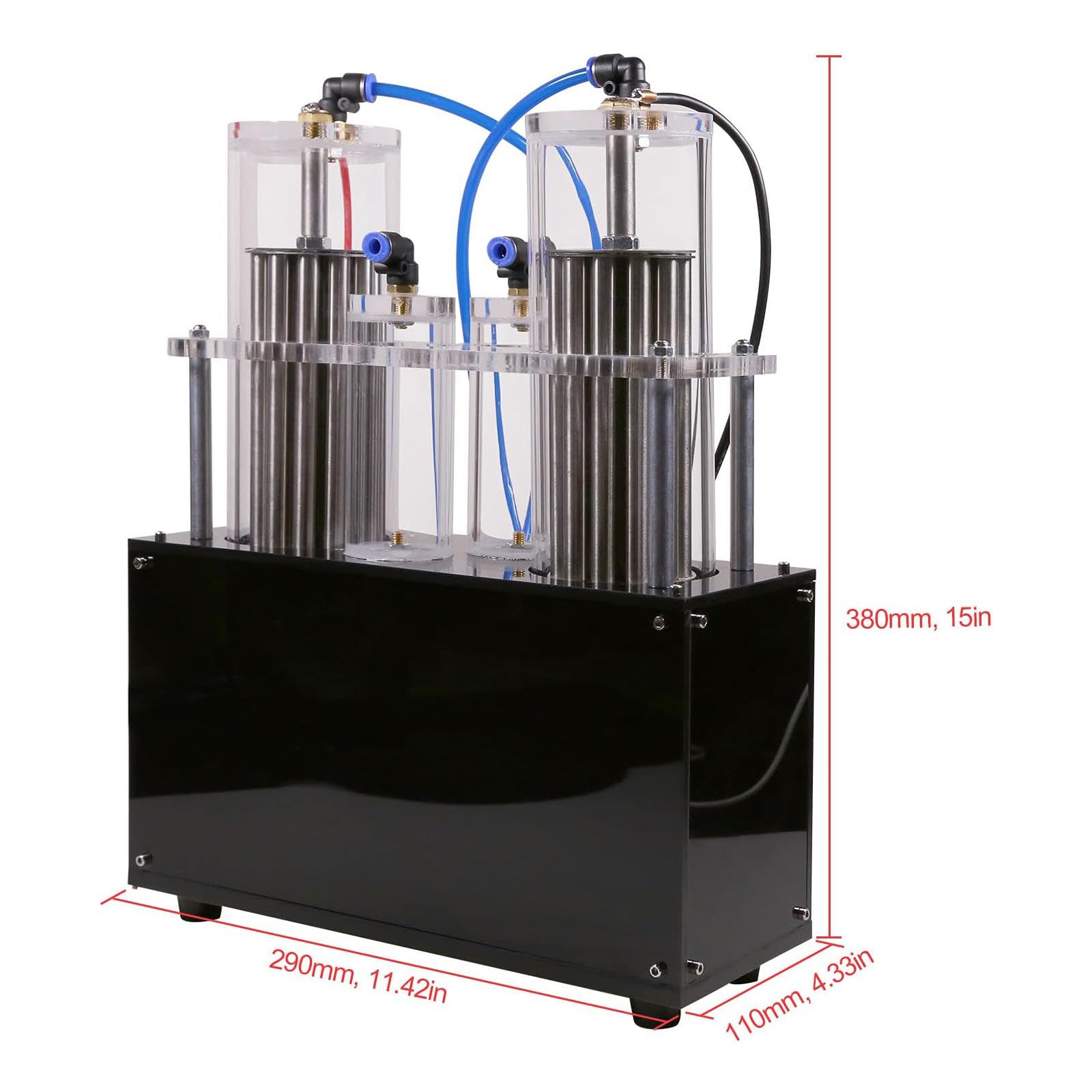 NIBHZ Generador de Electrólisis de Agua con Separación de Hidrógeno y Oxígeno con Estructura de Doble Salida de Aire para Equipos de Laboratorio Dispositivo de Experimento de Electrólisis de Agua