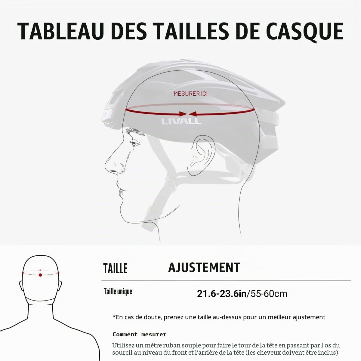 Casque de Vélo Intelligent avec feu arrière LED, Casque de Vélo Bluetooth avec Télécommande, Alarme SOS, Casque de Vélo avec Microphone et Haut - Parleur, Homme et Femme Adultes