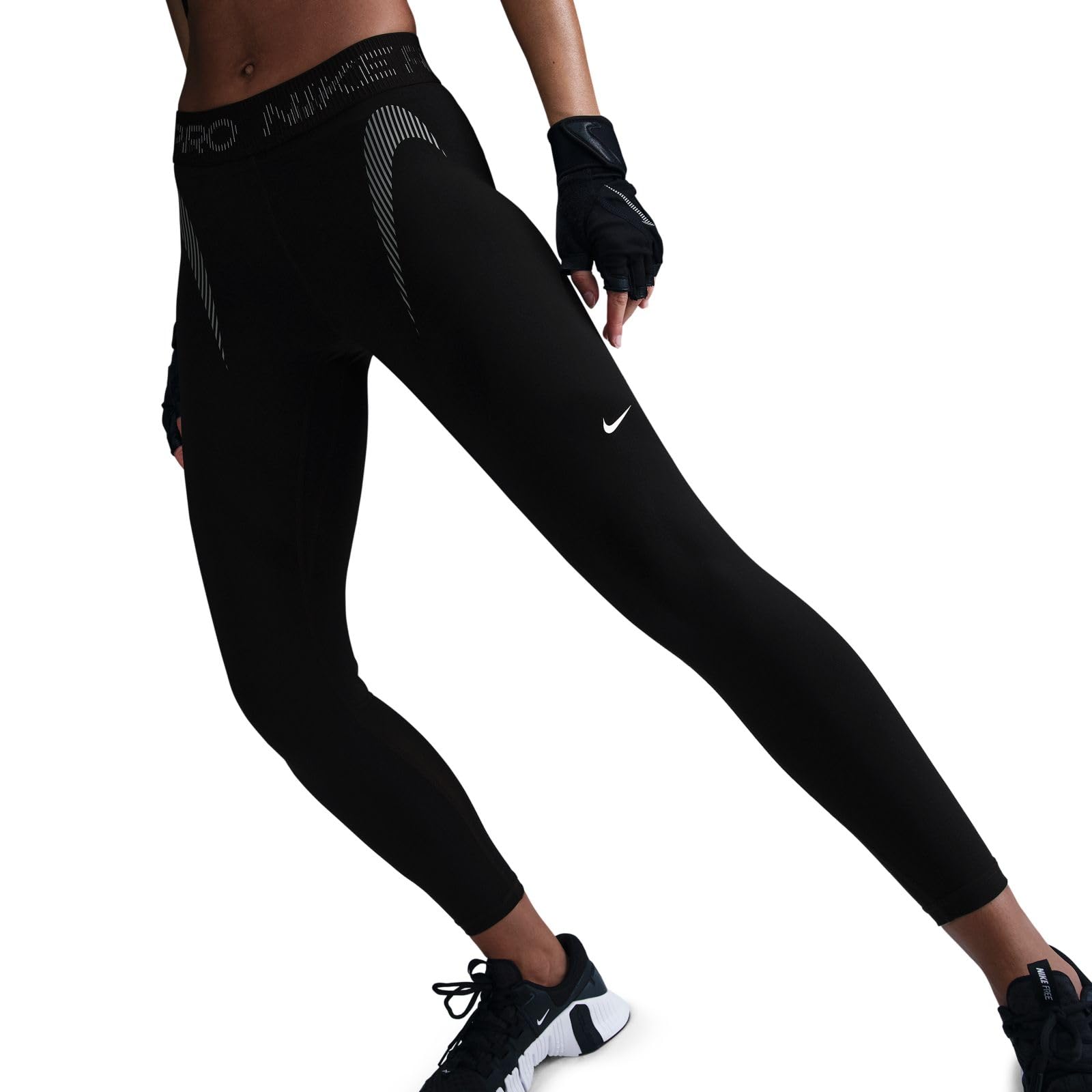 Nike - Leggings A 7/8 A Vita Media con Grafica Nike PRO – Donna, Pants Donna