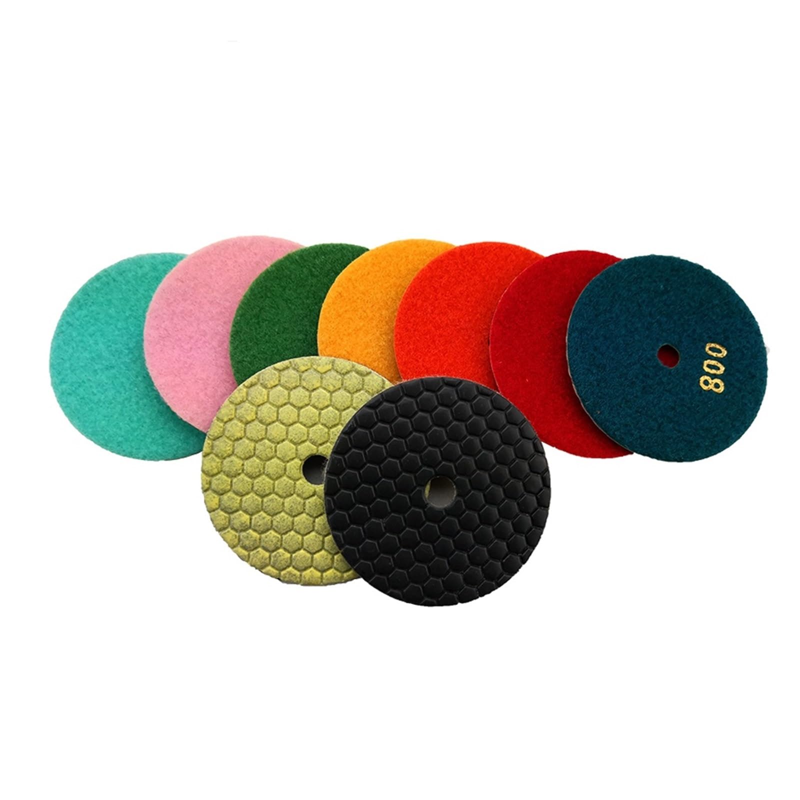 Disques de polissage diamantés, Tampon De Polissage Diamant 8 Pièces/lot, À Sec 4 Pouces, Tampons Marbre 100 MM, Utilisation En Pierre for Le Granit Sol