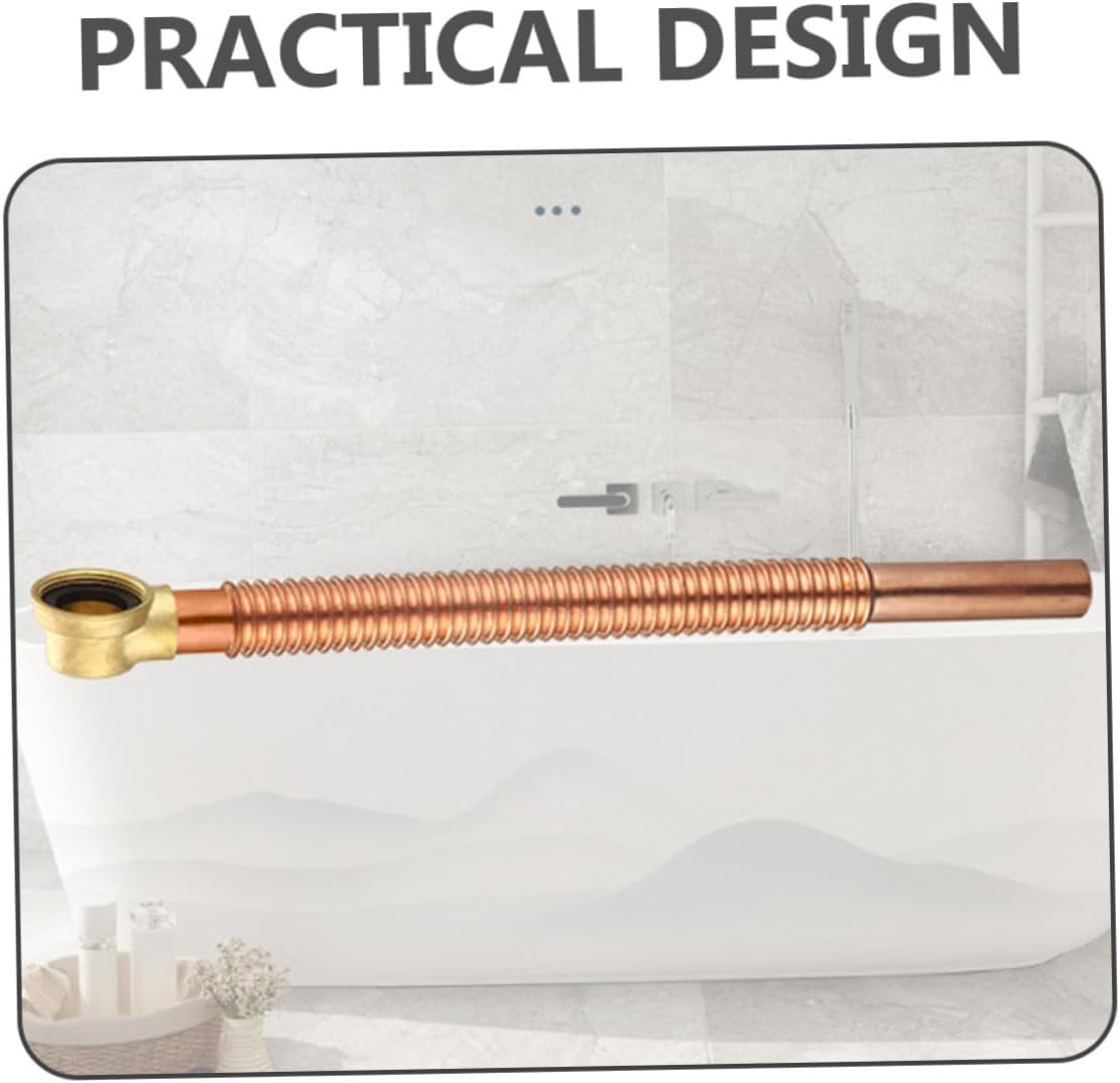 2pcs Flexible Tub Drain Hose Bathtub Drain Accessory Easy Installation Tub Kit