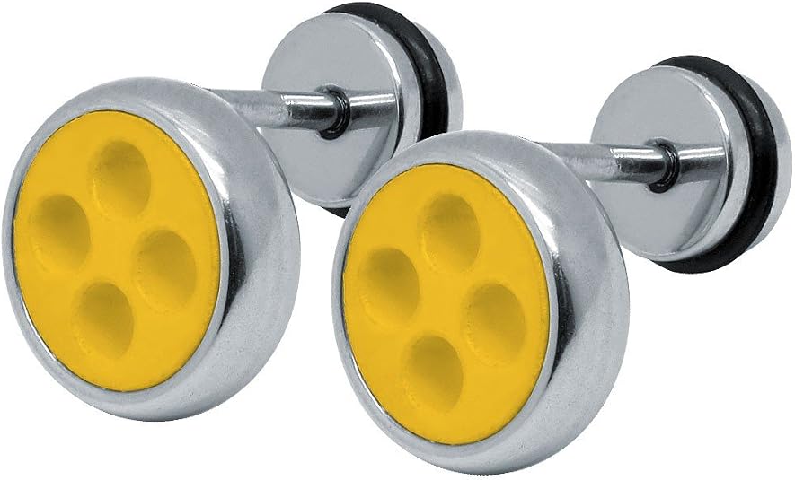Soul-Cats Fakeplugs Horror – Orecchini A Clip Jack Skellington | Acciaio Inox – Ideali Per Halloween
