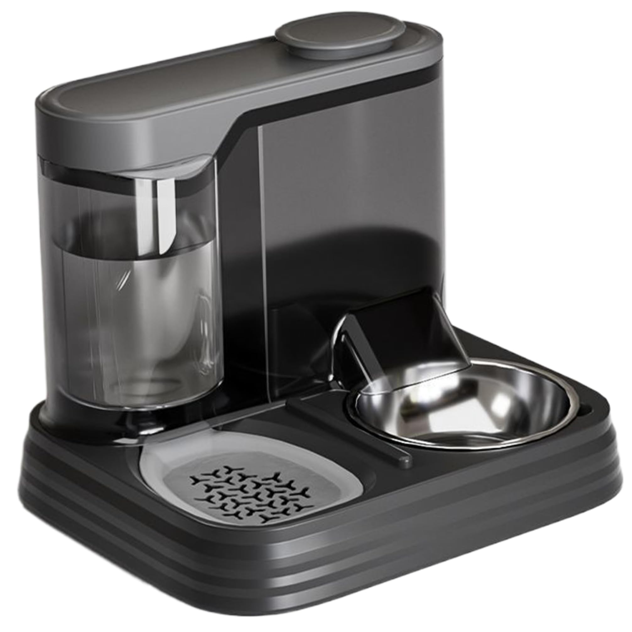 Automatischer Katzen-Futterspender, 27, 9 x 22, 9 x 22, cm, 2-in-1, großes Fassungsvermögen, Abnehmbarer, sicherer Hunde-Katzen-Futterspender und Wasserspender für Haustiere, Tiere und automatisc