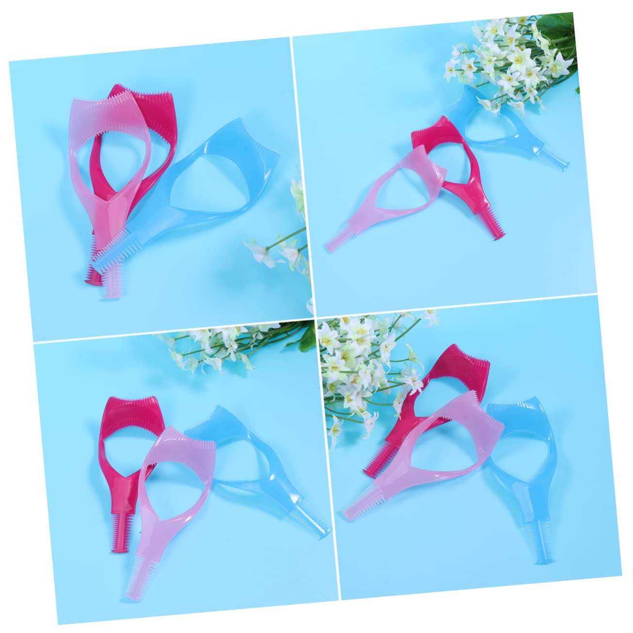 TOVINANNA Eyelash 24pcs 3D Lash Extension Grafting Kit Eye Liner and Comb for Makeup