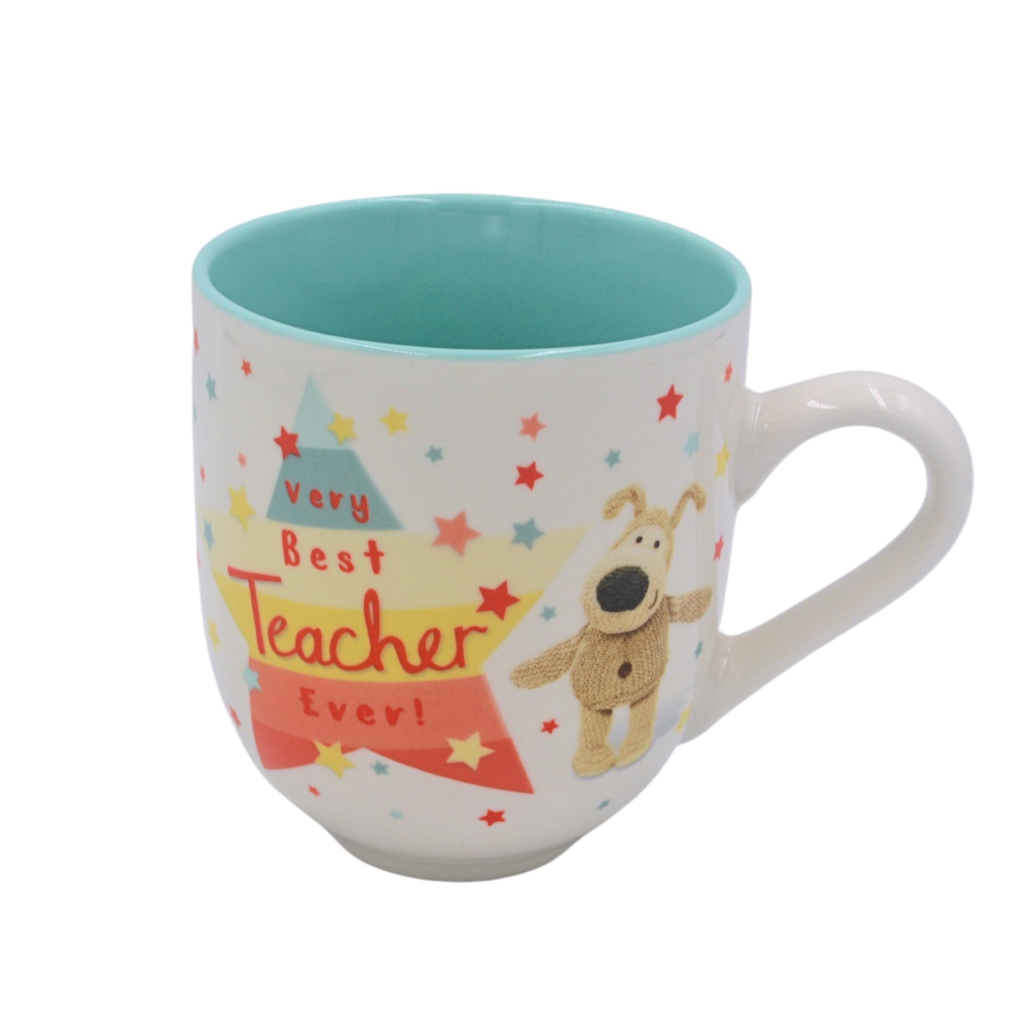 Boofle Best Teacher Rainbow-Rific Boofle! Mug Gift Idea, Multicolour, 12cm x 9cm or 4.7" x 3.5"