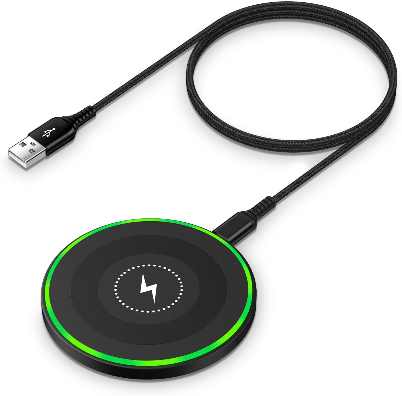 Samsung Wireless Charger Fast Charging Pad Wireless Phone Charger Android Charger Pad Station for Samsung Galaxy S24 Ultra S24+ S24 S23 S22 S21 S20 S10,Charging Pad for iPhone 15 Pro Max Plus 14 13 12