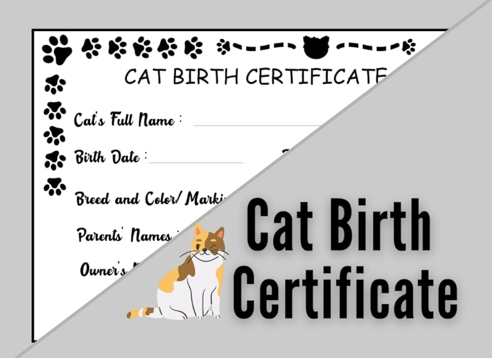 Cat Birth Certificate Logbook: Newborn Kitten Birth Certificate for Cat Breeders | Breeder Litter Records Book . Recording Cat Birth Funny Present Idea For Kitten Breeders and Cat Owners: Publishing, Funny Cat cat-birth-certificate-logbook-newborn-kitten-birth-certificate-for-cat-breeders-breeder-litter-records-book-recording-cat-birth-funny-present-idea-for-kitten-breeders-and-cat-owners-publishing-funny-cat