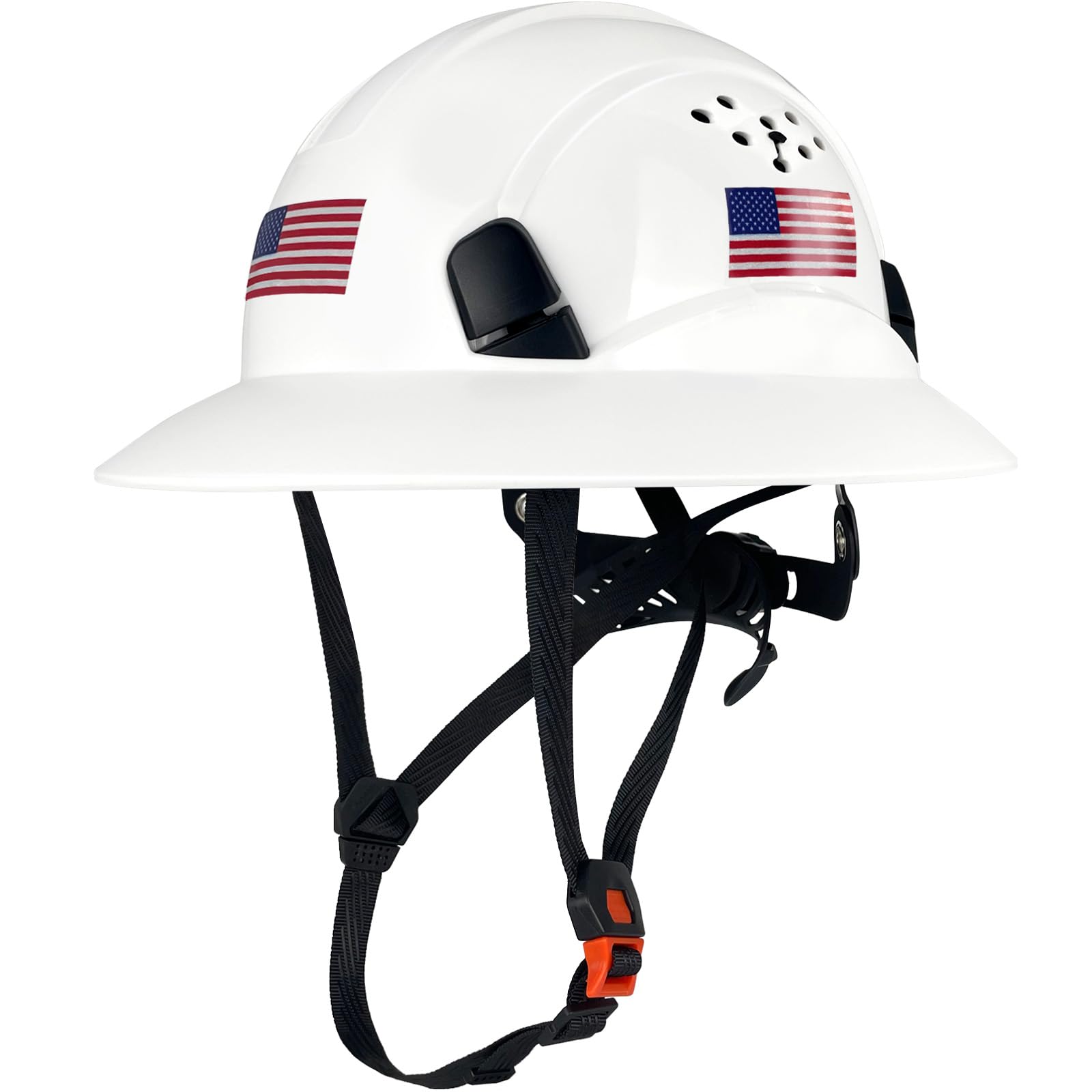SAFEBUILDER ANSI Type II Full Brim Hard Hats Work Safety Helmet Vented