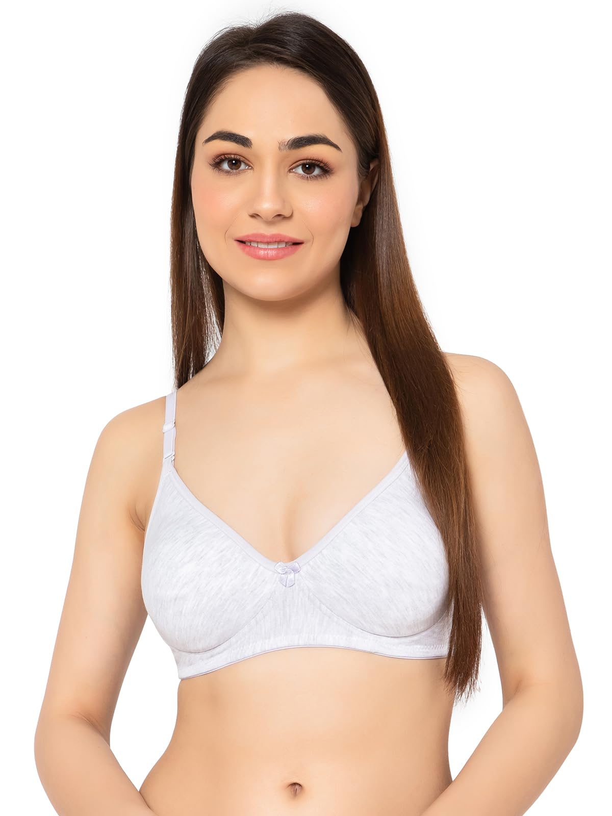 clovia Women's Cotton Solid Non-Padded Full Cup Wire Free T-Shirt Bra-picture-17