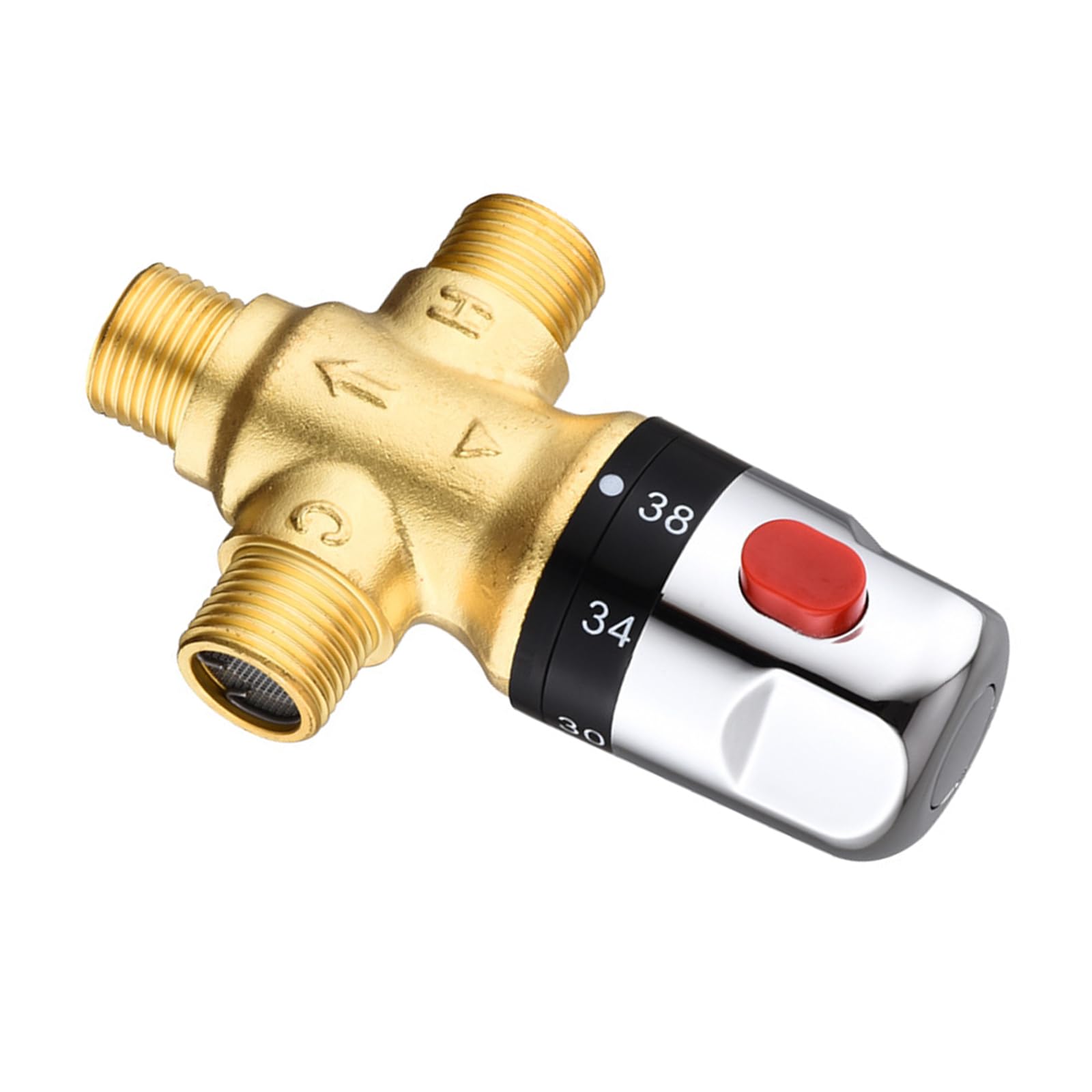 Hdoytxxm A Brass 0.5In Thermostatic Valves Dn15 Constant Temperature Valves Upgrades For Stable Temperature Control In House Plumbing Home Plumbing Brass Fittings