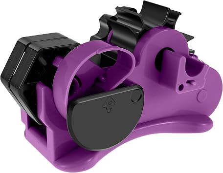 Multi-Roll Heat Tape Dispenser Sublimation, Heat Tape Cut Dispenser, for Heat Transfer Tape Reusable Semi-Automatic Tape Dispenser with Compartment Slots 1.4 inch Core Purple