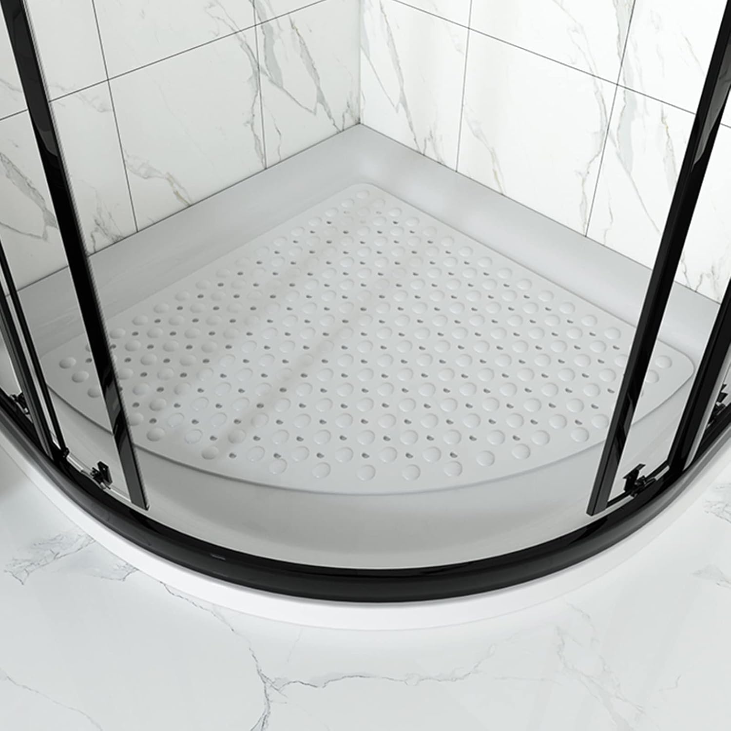 XINYUWZ Corner Shower Mats Non Slip,Sector Anti Slip Quadrant Shower