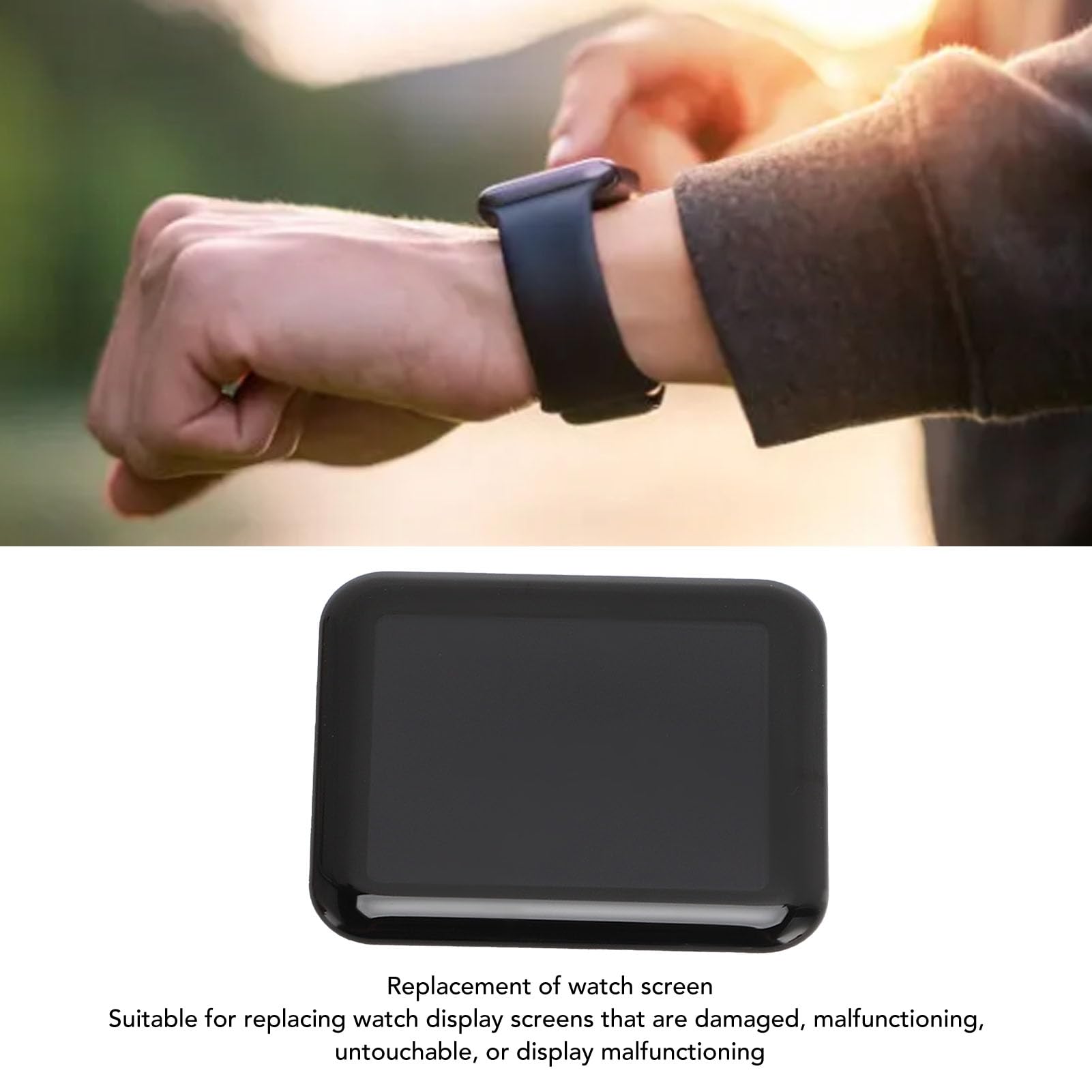 Aramox Wymiana Ekranu LCD dla Apple Watch Series 2 (42mm)