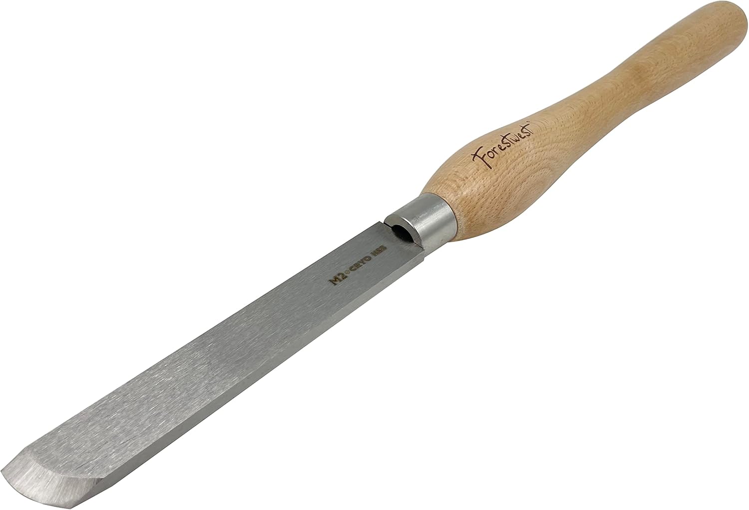 FORESTWEST 10921, HSS 1" Oval Skew Chisel, Woodturning Lathe Tools