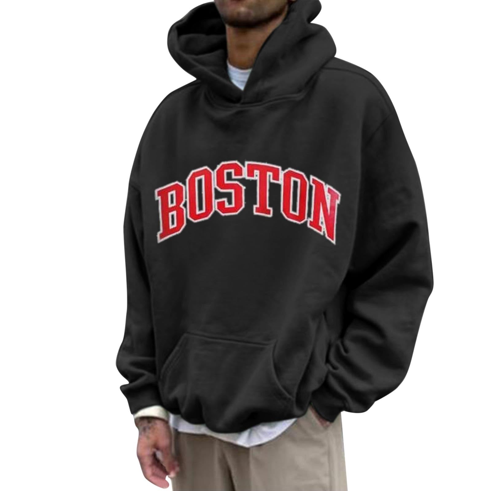 Genérico Sudaderas con Capucha Sudaderas con Capucha para Hombre para Hombre Color del Jersey Feo Suéter Navideño De Talla De Sudadera Francesa Ligera Cremallera