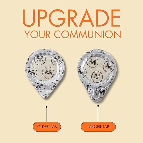 Miniatura 5 de The Miracle Meal Juego de tazas y obleas de comunión prellenadas, caja de 500 unidades, con jugo de uva Concord 100% de confianza y oblea fabricado