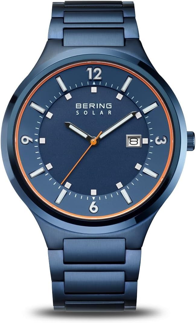Bering Herren Uhr Solar Movement - Solar Collection mit Edelstahl und Saphirglas 14442-797 - 5 ATM
