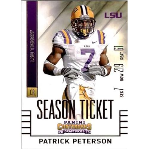 2015 Panini Contenders Draft Picks Season Ticket #79 Patrick Peterson NFL Football Card NM-MT