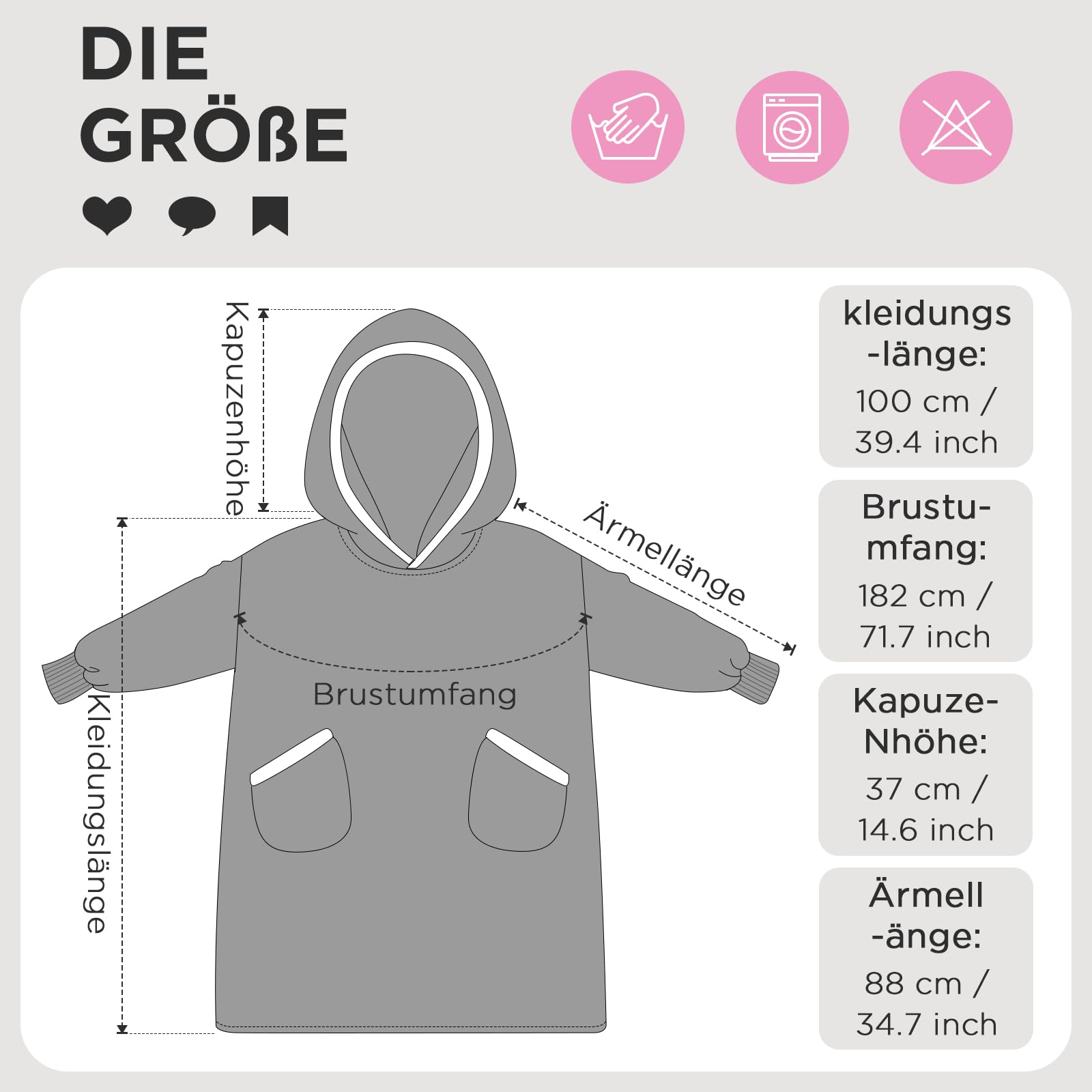 OLAOLA Blaue Katze Decken-Hoodie Unisex, Oversized Sherpa Kuscheldecke