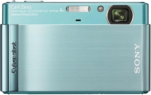 Sony Cyber-shot DSC-T90 Cámara digital de 12 MP con zoom óptico 4x y estabilización de imagen de disparo súper constante (azul)