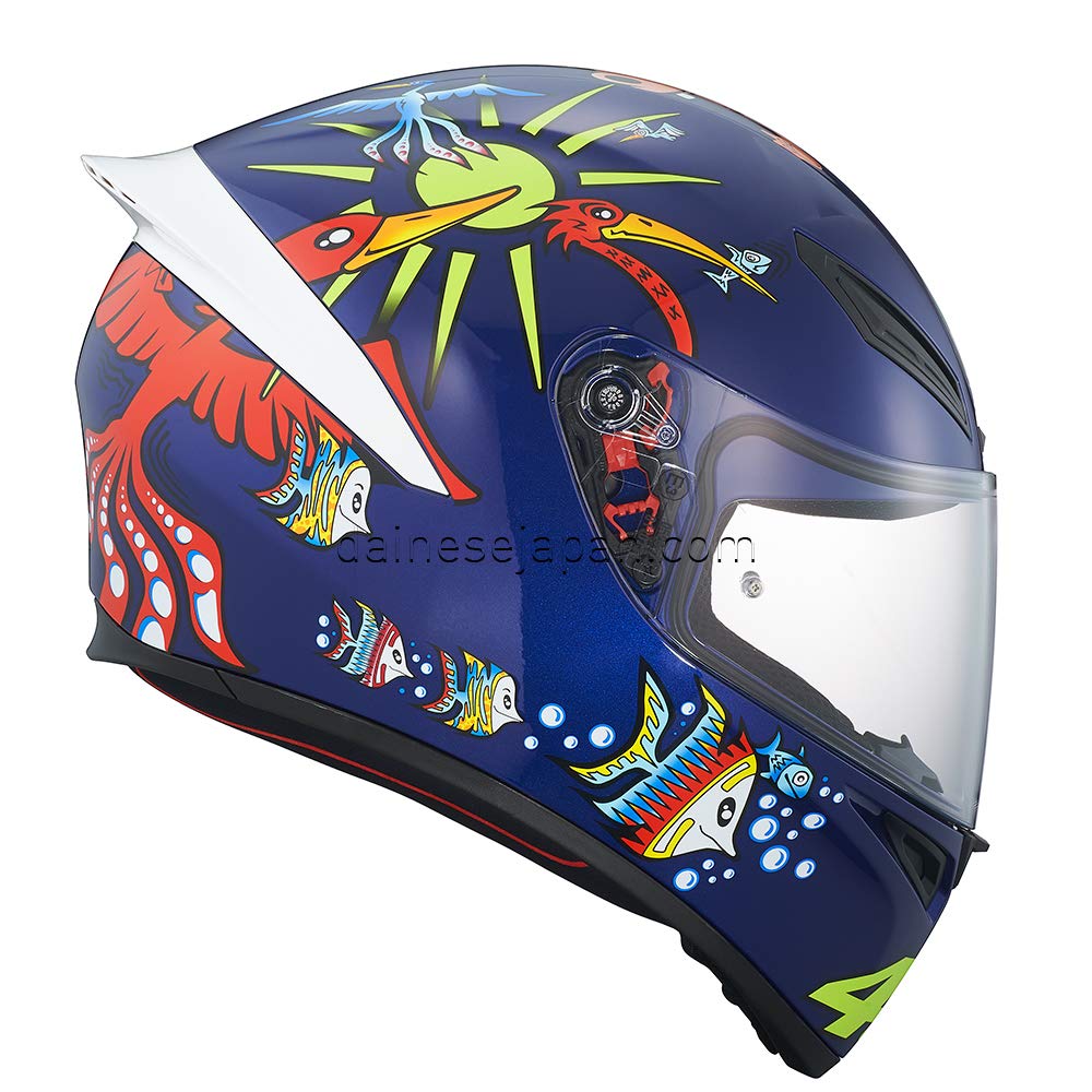 Amazon | [エージーブイ] バイクヘルメット フルフェイス K1 WHITE ZOO