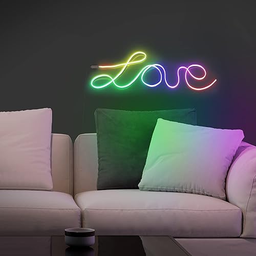 Miniatura 4 de XTREME DIGITAL LIFESTYLE ACCESSORIES Paquete de 2 núcleos de alambre de memoria 3D con luz neón Flex de 65 pies haz formaspalabras personalizadas