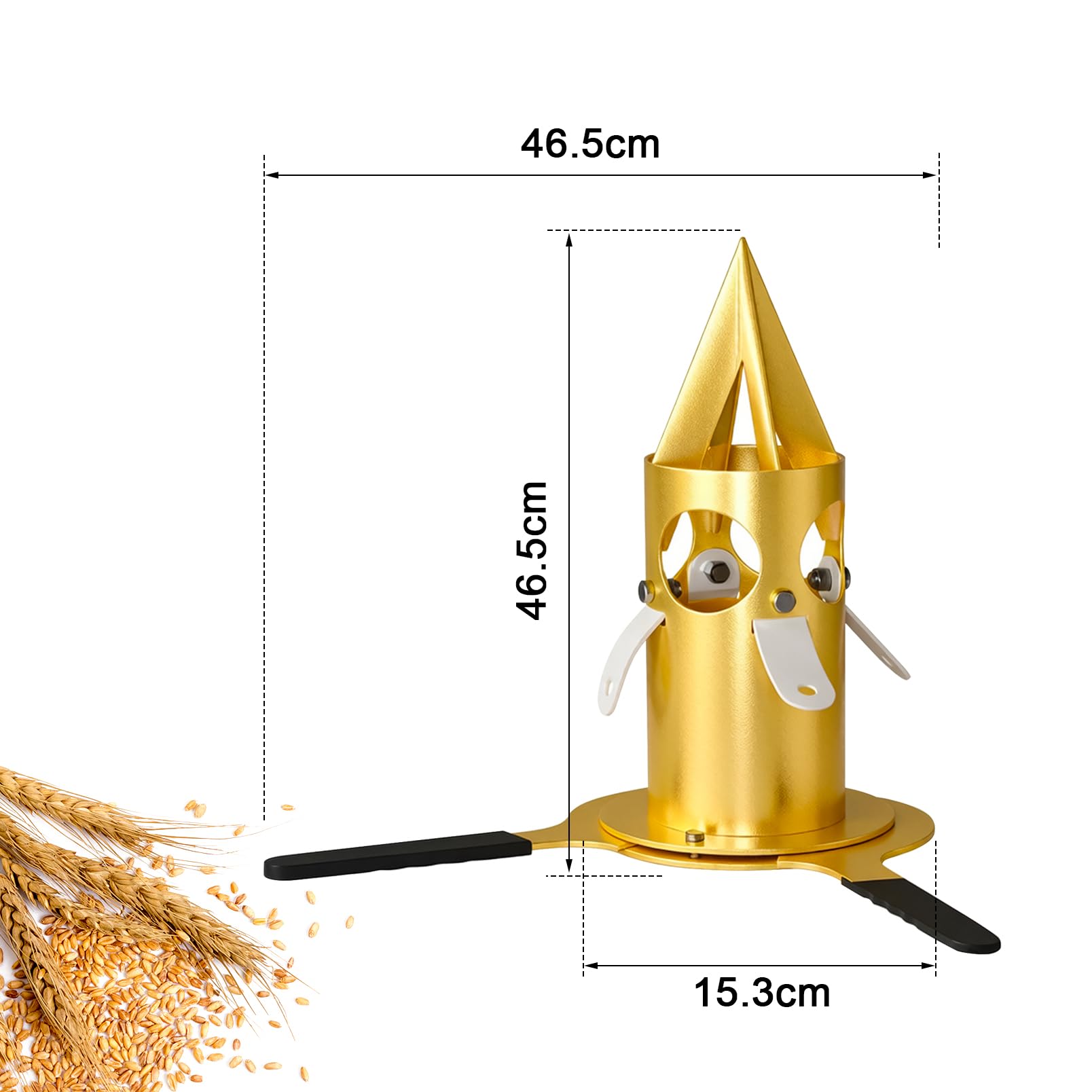 Big Bag suwak wylewkowy Ø 160 mm, Big Bag wyładowywacz ze stali ocynkowanej | Dozownik Big Bag z ręcznym sterowaniem zaworem, wylewka Big Bag do paszy, nawozów, nasion, granulek