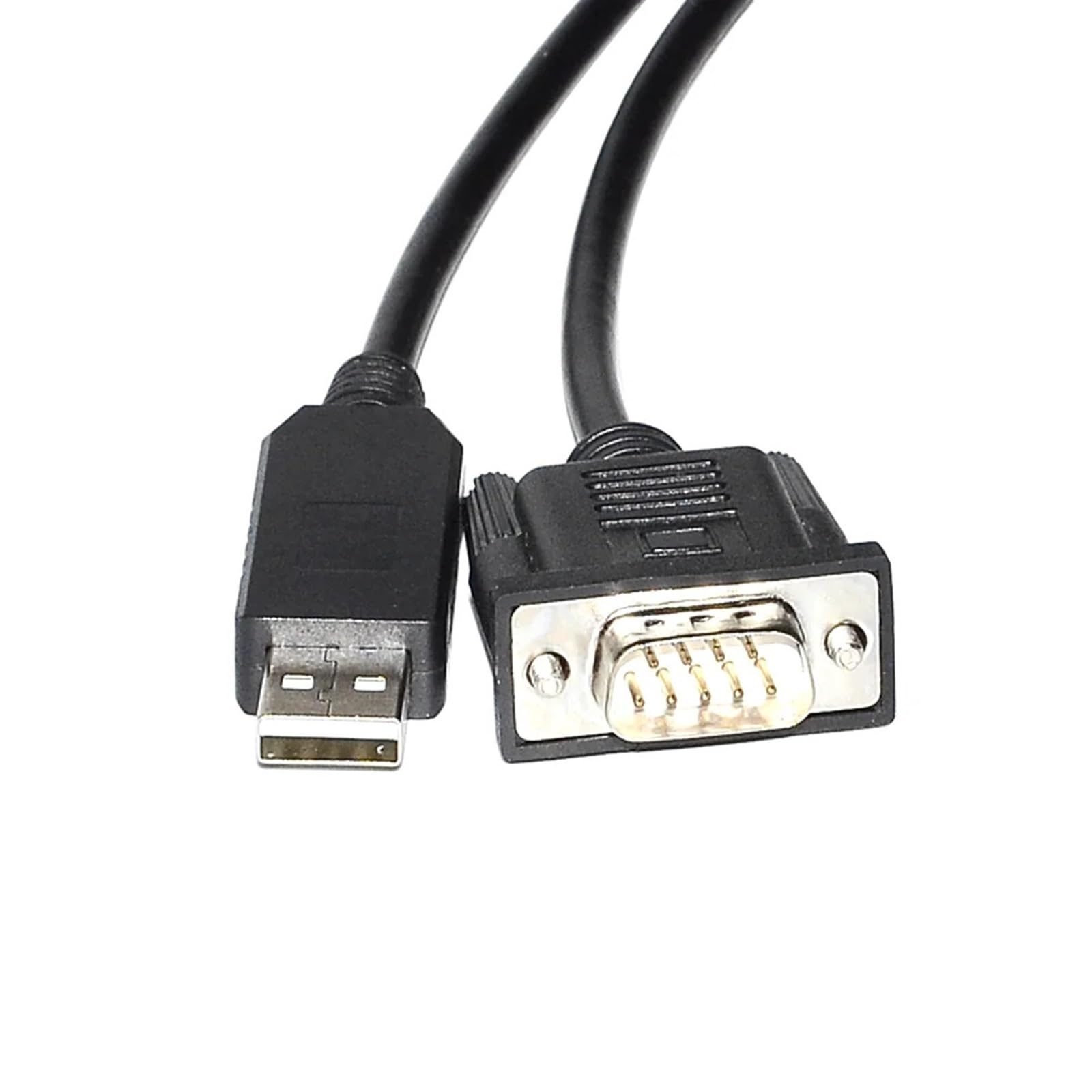 Ethernet Industriel câblable sur Le Terrain, Adaptateur USB vers DB9 Femelle/mâle vers convertisseur série RS232, brochage Standard et câble Null Modem(DB9 Male PINOUT 1,1.8m)