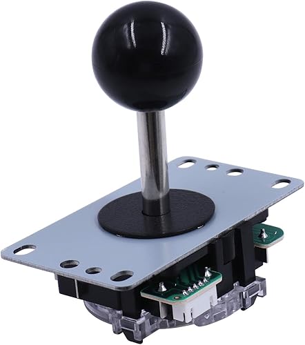 Miniatura 4 de SJJX DIY Arcade Game Button and Joystick Controller Kit para Rapsberry Pi y Windows, joystick de 5 pines y 10 botones pulsadores 822a08 mezcla blanco