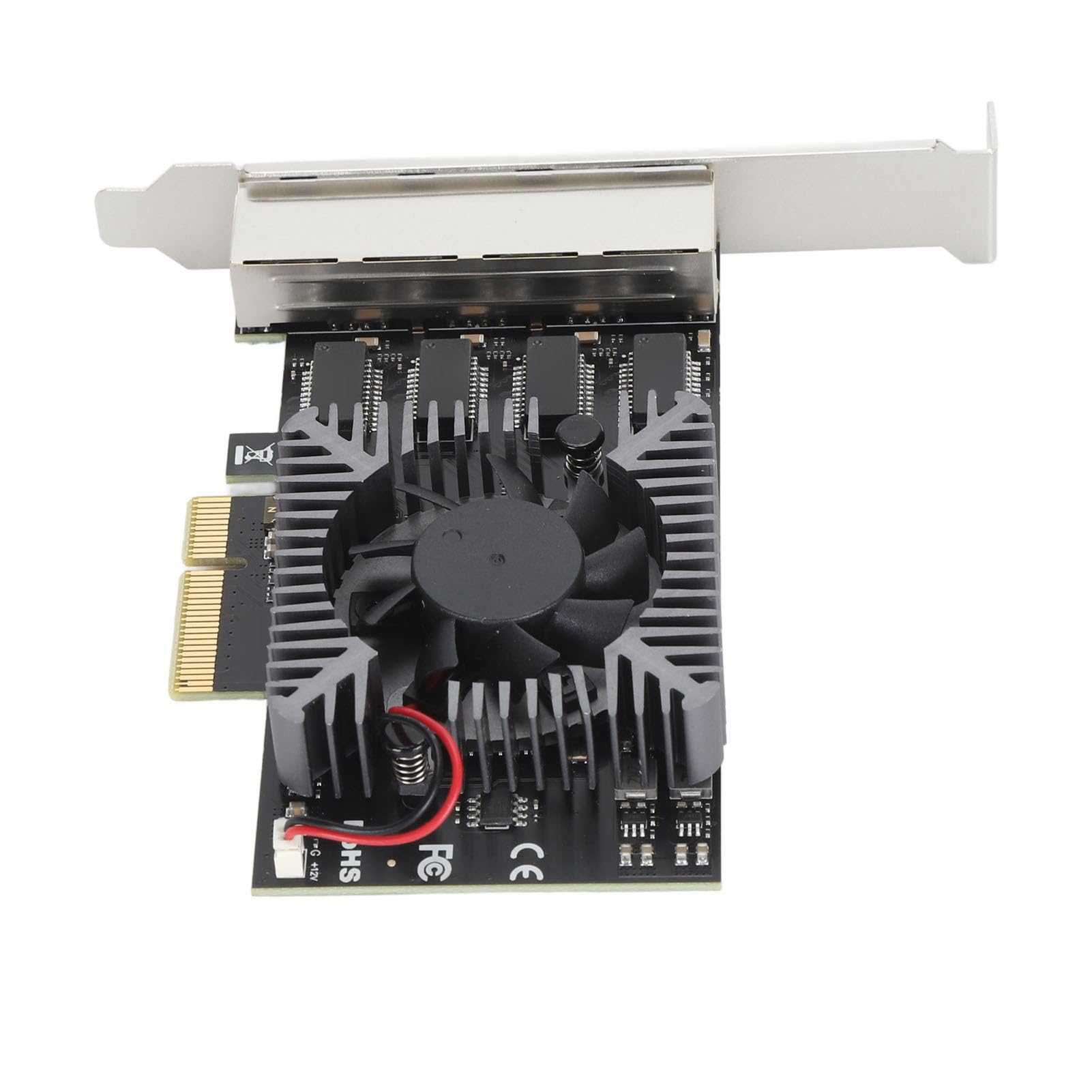 Scheda di Rete PCIe Base T 2,5G, 8 Indicatori LED Affidabilità Porte J45 Scheda di Rete Ethernet PCIe a 4 Porte per per PC