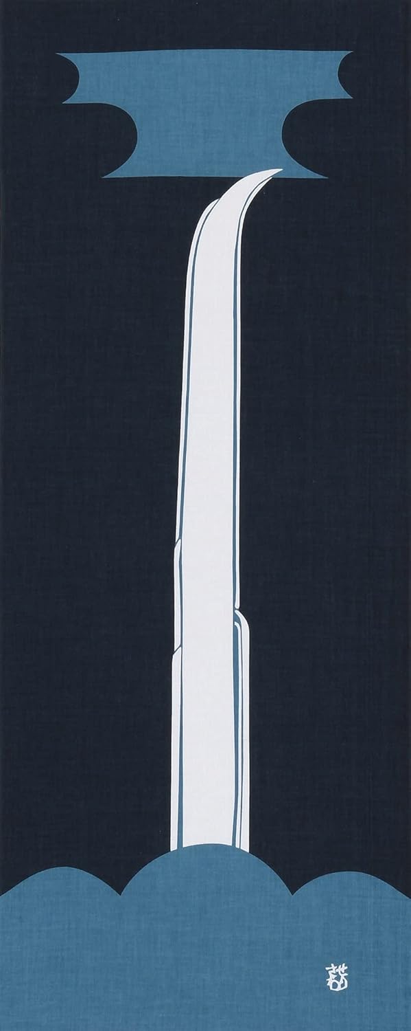 京都あさひ屋 Japanese Tenugui, Cotton Fabric, Wrapping Cloth, Hand Towel, 36cm×90cm Handmade, Gift for her, Kyoto Souvenir, Keisuke Serizawa, Artwork (Iroha Song)