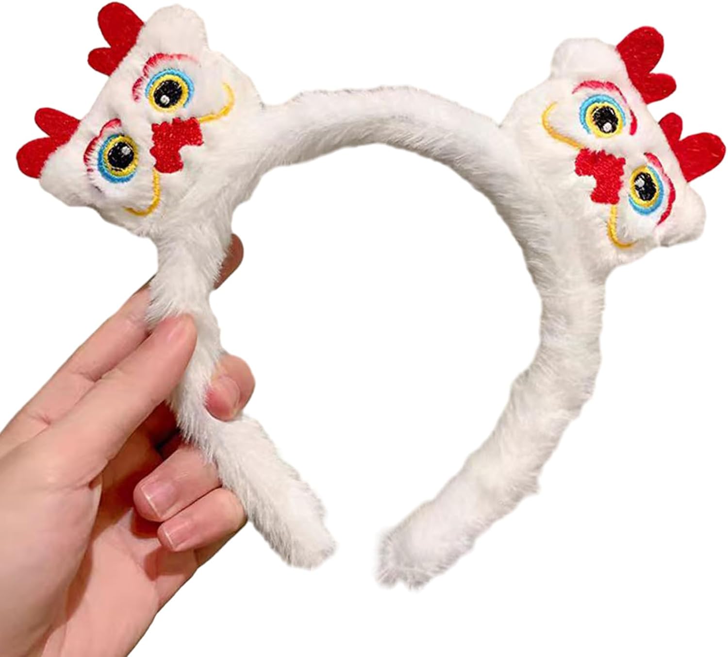 Plush Lion Animal Headband Cute Lion Decoration Hair Hoop Party Hair Accessories Lion Head Cosplay for Kids