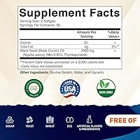 Vista 2 de Vitamatic Aceite de semilla negra, 120 cápsulas blandas (1,000 mg por cápsula blanda)