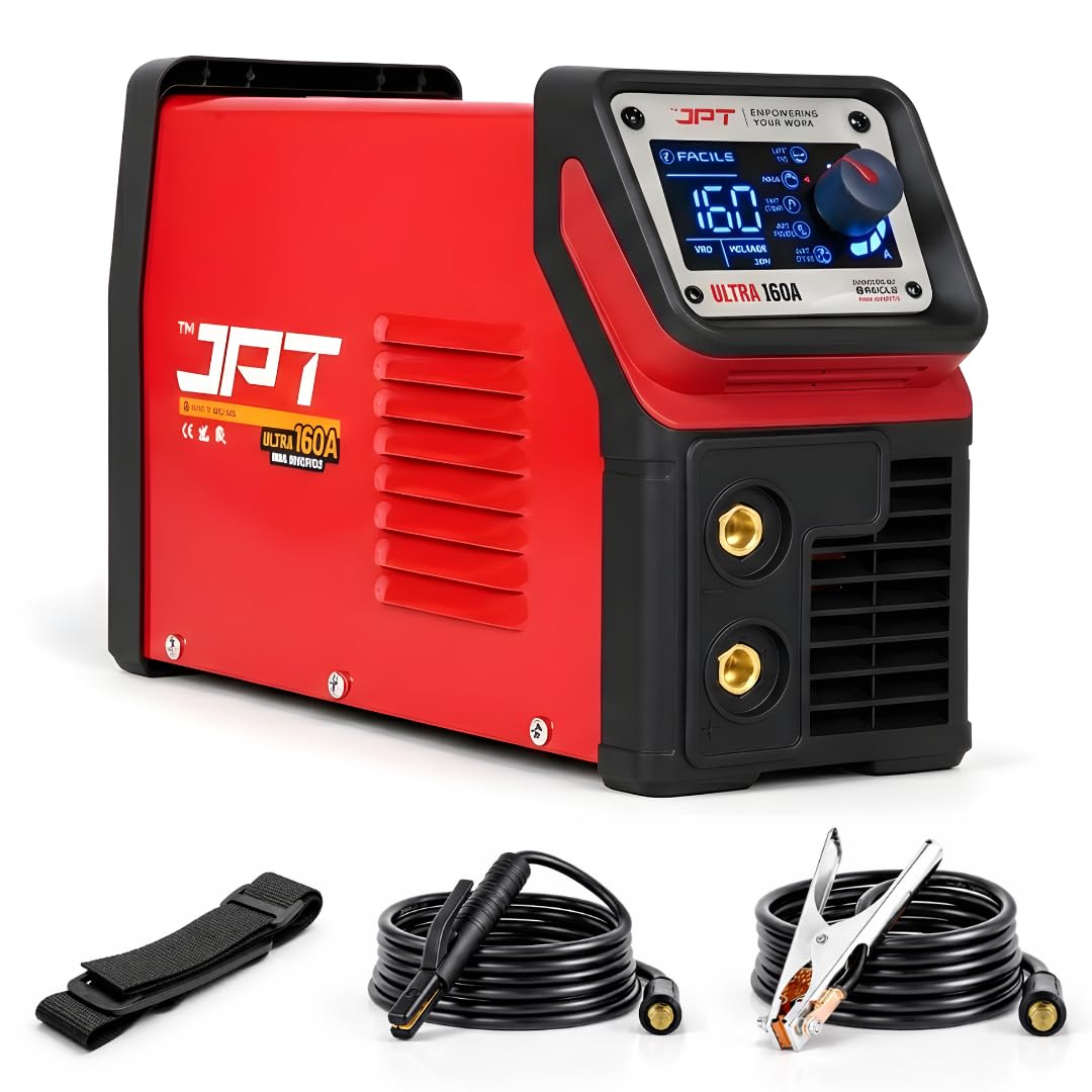 JPT True Output 160A Ultra Heavy Duty MMA Inverter Welding Machine with Lift TIG, Full Digital Display, VRD Safety, Hot Start, Arc Force, Anti-Stick & Precision Fine Tuning Control