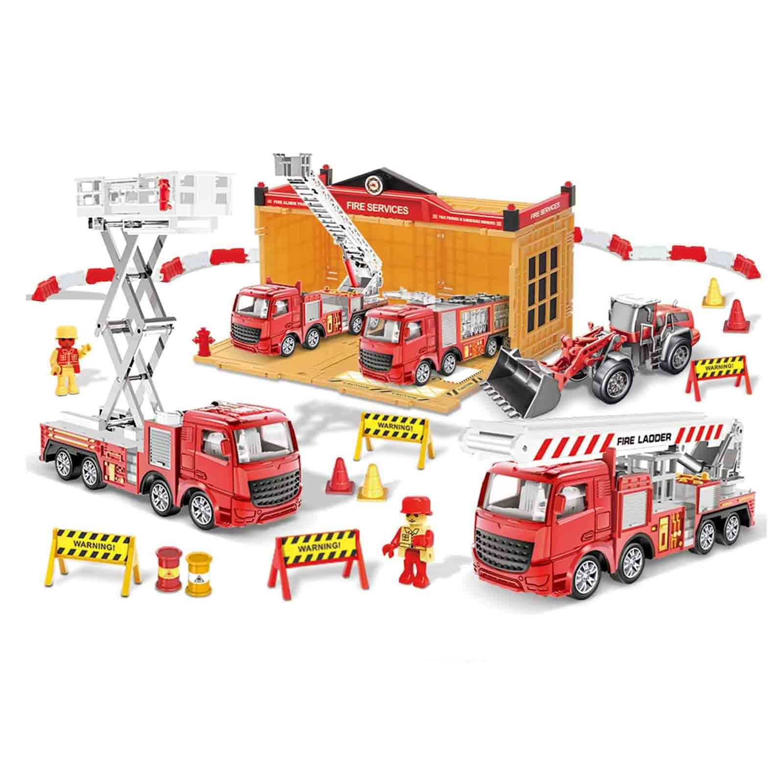 Buy Boys Firefighter Play Vehicles Set, Alloy Fire Truck Toys Set Fire