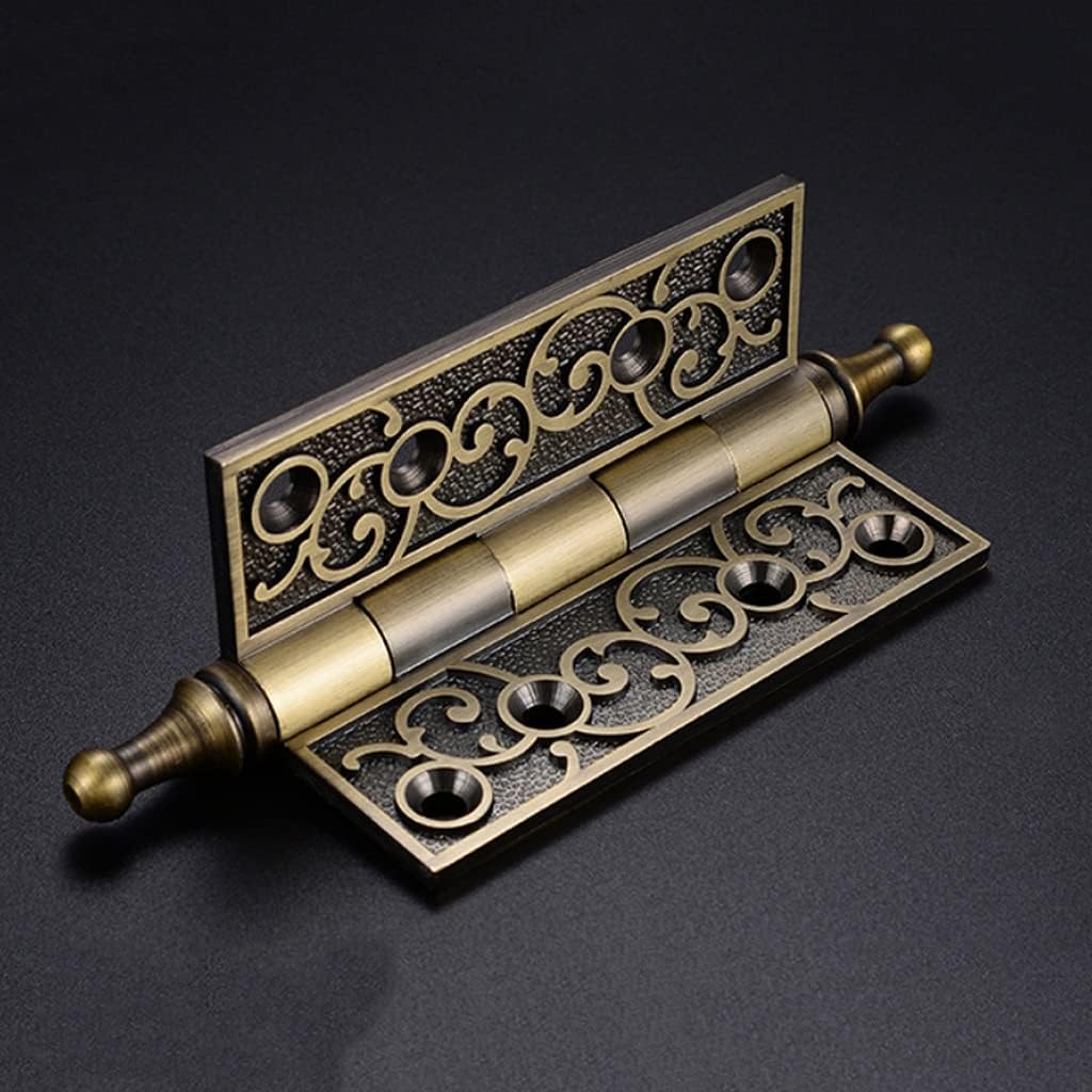 Zinc Alloy Bearing Hinge Door Hinge Wooden Door Closing Door with Screw Silent Bearing Hinge Hinges (Color : D)