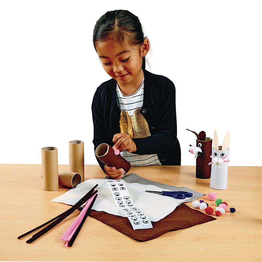 Colorations Recycled Craft Rolls, Cardboard Craft Rolls, Sturdy Craft